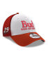 Фото #1 товара Men's White, Scarlet Hendrick Motorsports Budweiser 9FORTY Adjustable Trucker Hat