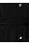 Фото #6 товара Mini Gömlek Elbise Kısa Kollu Kuşak Detaylı Krep Scuba Kumaş