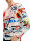 ფოტო #5 პროდუქტის Men's Sweatshirt with Japanese magazine print