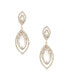 ფოტო #1 პროდუქტის Timeless Crystal Dangle Earrings in 18K Gold Plating