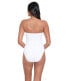 LAUREN Ralph Lauren Womens Crochet Ring Bandeau One-Piece White 14