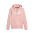 Фото #1 товара Puma Ess Logo Pullover Hoodie Womens Pink Casual Outerwear 58678963