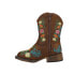 Фото #3 товара Roper Bailey Floral Square Toe Cowboy Toddler Girls Brown Casual Boots 09-017-1