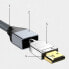 Фото #12 товара Kabel przewód HDMI 2.1 8K 60 Hz 48 Gbps 4K 120 Hz 2K 144 Hz 1 m srebrny