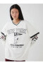 Lcw Casual V Yaka Snoopy Baskılı Uzun Kollu Oversize Kadın Sweatshirt