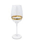 Фото #2 товара Stripe Wine Glasses, Set of 6