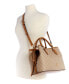 Сумка Nine West Saoirse Satchel Bag Khaki Logo, Camel - фото #5