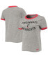 Фото #2 товара Women's Heathered Gray Cincinnati Bearcats Siro Slub Tri-Blend Ringer T-shirt