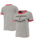 Women's Heathered Gray Cincinnati Bearcats Siro Slub Tri-Blend Ringer T-shirt Серый, Средний - фото #2