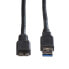 Фото #5 товара ROLINE USB 3.0 Cable - A - Micro B - M/M 3.0 m - 3 m - USB A - Micro-USB B - USB 3.2 Gen 1 (3.1 Gen 1) - 5000 Mbit/s - Black