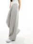 ASOS DESIGN wide leg trouser in grey