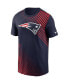 Men's Navy New England Patriots Yard Line Fashion Asbury T-shirt