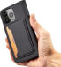 Hurtel Magnet Card Case etui do iPhone 13 pokrowiec portfel na karty kartę podstawka czarny