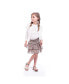 ფოტო #2 პროდუქტის Big Girls Carter Cream Fine Yarn Eyelet Cardigan