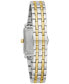 ფოტო #3 პროდუქტის Women's Classic Sutton Two-Tone Stainless Steel Bracelet Watch 21mm