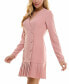 ფოტო #3 პროდუქტის Juniors' V-Neck Pleated-Hem Blazer Dress