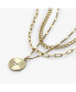 ფოტო #3 პროდუქტის Layered Chain Necklace - Michelle Set