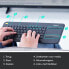 Фото #7 товара Logitech Беспроводная клавиатура K400 Plus - Мини - Беспроводная - RF Беспроводная - QWERTY - Черная