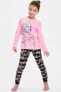 Фото #2 товара Kız Çocuk Daisy Duck Lisanslı Pijama Takımı