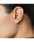 Фото #2 товара Silver Hoop Earrings - Rox Small Silver