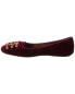 Фото #2 товара French Sole Outlaw Velvet Flat Women's Red 5