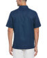ფოტო #2 პროდუქტის Men's Short Sleeve Leaf Linen Blend Embroidered Guayabera Button-Front Shirt