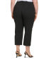 Plus Size Solid Ankle Pants