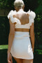Фото #4 товара Приталенное платье cut-out с воланами ZARA