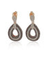 ფოტო #1 პროდუქტის Suzy Levian Sterling Silver Cubic Zirconia Triple Row Tear Drop Dangle Earrings