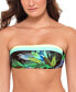 Фото #1 товара Salt + Cove 259774 Women Juniors' Tropic Glo Bandeau Bikini Top Size X-Large