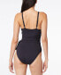 Фото #2 товара Rod Beattie282476 Women Wrap High Neck One-Piece Swimsuit in Black, Size 10
