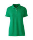 Plus Size School Uniform Short Sleeve Basic Mesh Polo Shirt Vibrant clover, 2X - фото #1