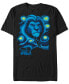 Фото #1 товара Disney Men's The Lion King Mufasa Starry Night Short Sleeve T-Shirt