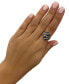 ფოტო #2 პროდუქტის Multi-Sapphire (2 ct. t.w.) & Nude Diamond (1/2 ct. t.w.) Ombré Statement Ring in 14k Gold