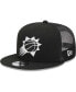 Фото #1 товара Men's Black Phoenix Suns Evergreen 9FIFTY Trucker Snapback Hat