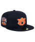 Фото #1 товара Men's Navy Auburn Tigers Throwback 59Fifty Fitted Hat
