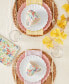 Spring Bliss Scalloped Salad Plates, Set of 4