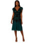 ფოტო #1 პროდუქტის Women's Velvet-Trim Embellished Midi Dress