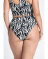 Фото #2 товара Plus Size Printed Bikini Bottom - 14, Zebra