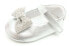 Toddlers PAMPILI silver mary janes ballet flats baby shoes w/ bow sz. EU 17