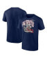 Фото #4 товара Men's Heathered Navy New England Patriots Big and Tall End Around T-shirt