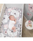 Фото #2 товара Signature Botanical Baby Watercolor Floral Cotton Crib Sheet - Gray