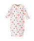 ფოტო #3 პროდუქტის Baby Boys Cotton Gowns Woodland, 0-6 Months