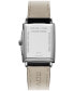 ფოტო #3 პროდუქტის Men's Swiss Toccata Black Leather Strap Watch 29x37mm