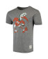 Фото #2 товара Men's Heathered Gray Miami Hurricanes Team Vintage-Inspired Tri-Blend T-shirt