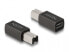 Адаптер USB 2.0 USB Type-C™ female to Type-B male Delock - 1 x USB Type-C - 1 x USB 2.0 Type-B - Антрацит - фото #1