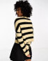 Фото #4 товара Noisy May half zip jumper in black & cream stripe