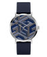 Фото #1 товара Часы Guess Men's Analog Navy Silicone Watch