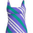 Women's Chlorine Resistant Square Neck Underwire Tankini Swimsuit Top