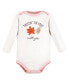 ფოტო #2 პროდუქტის Baby Girls Cotton Long-Sleeve Bodysuits, Fall, 5-Pack